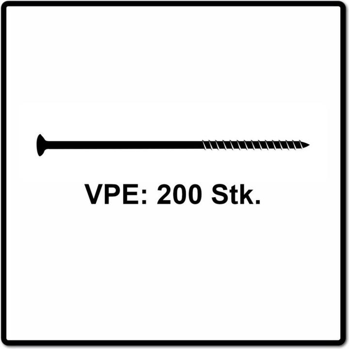 Actual product image Fischer PowerFast II 6.0x70 SK TX TG blvz 200 (200 Screws per piece)