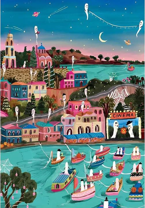 Immagine prodotto Pieces & Peace Puzzle 1000 pieces Ghost Cinema (1000 pezzi)
