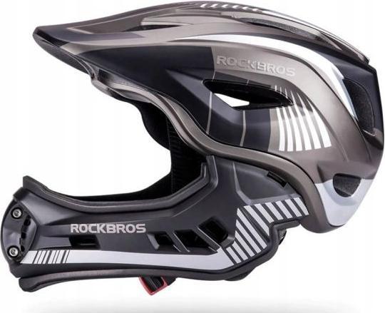 Productafbeelding Rockbros Kids Bike Helmet Black 48-54cm (48 - 54 cm)