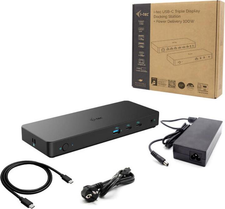 Actual product image i-tec USB-C Triple 4K Display Docking Station (USB-C, 11 ports)