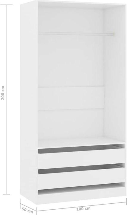 Actual product image vidaXL Cam (100 x 50 x 200 cm)