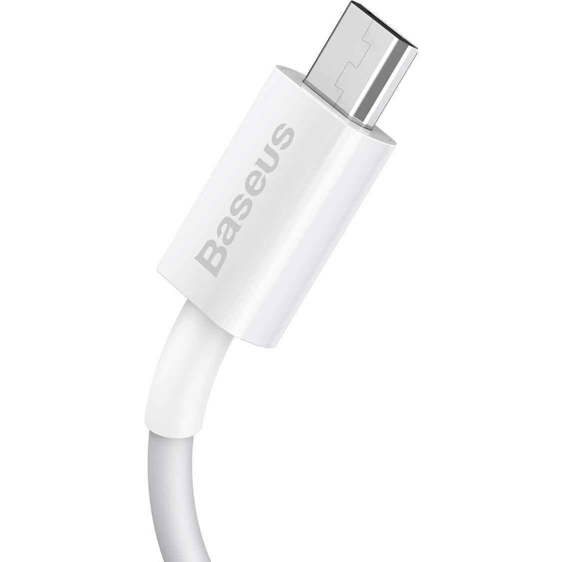 Thumbnail - Baseus Superior Series Cable USB to micro USB, 2A, 2m (white) (2 m, USB 2.0), USB Kabel