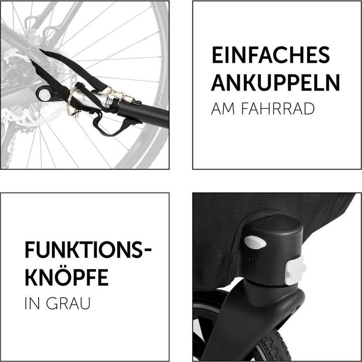 Produktbild Hauck 2in1 Fahrradanhänger Sparset Dryk Duo - für