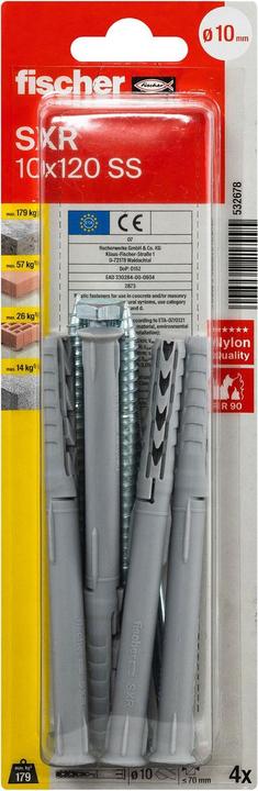 Produktbild Fischer Langschaftdübel SXR 10x120 SS K (4 Stk.)