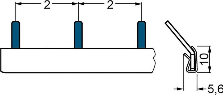 Produktbild Siemens Sammelschiene 10 mm² 5ST3765-1