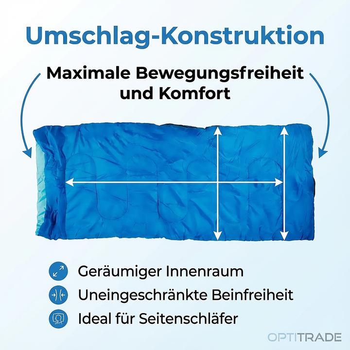 Actual product image Camp Active Sleeping bag envelope blue (190 cm)