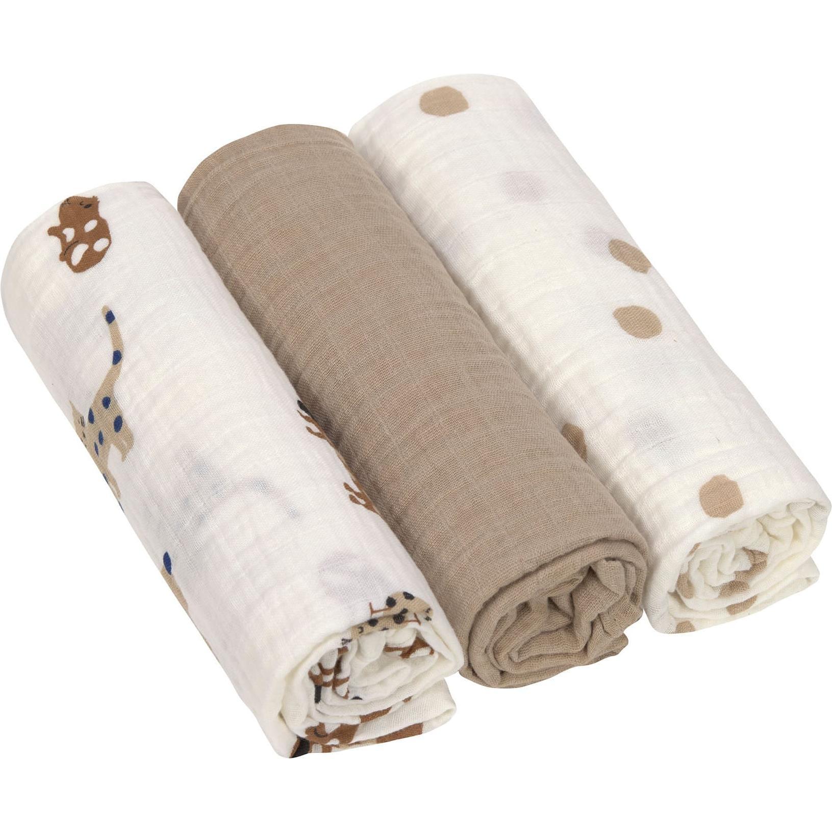 Lässig, Pucktuch + Nuscheli, Windeltuch L'Mateys (85 cm, 85 cm)