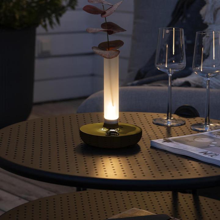 Produktbild Konstsmide Akku-LED Vase Biarritz goldfarben Indoor/Outdoor 7827-803