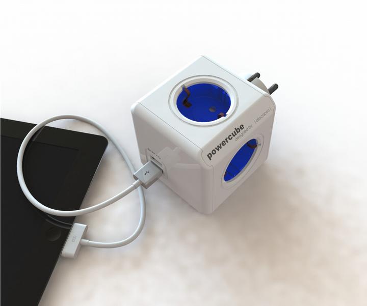 Produktbild Allocacoc PowerCube Original USB Type F für Extended Cubes (4x, CEE 7/4)