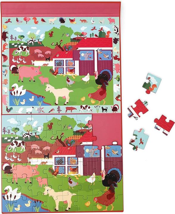 Produktbild Scratch Magnet Puzzle Bauernhof gross (48 Teile)