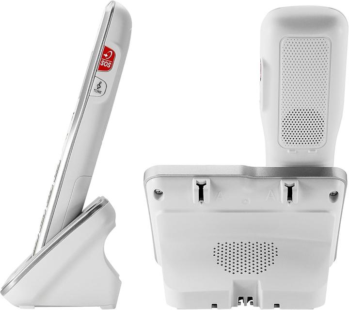 Actual product image Geemarc AMPLIDECT 595-2 PHOTO Cordless telephone for seniors Answering machine, photo buttons Illuminated