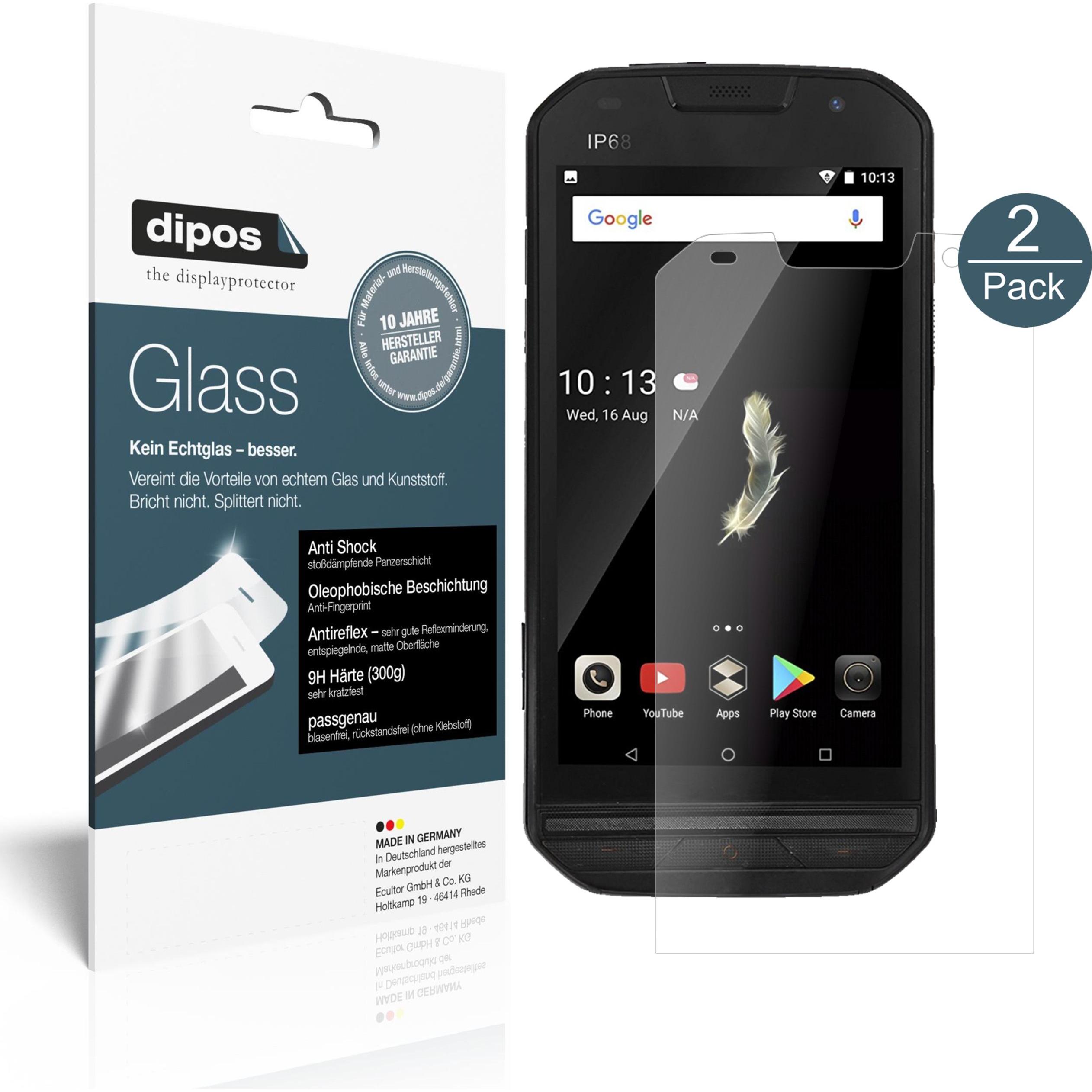 Dipos Displayschutz Anti-Shock (1 Stück, Doogee S30), Smartphone Schutzfolie, Transparent