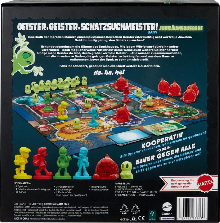 Produktbild Mattel Games Geister, Geister, Schatzsuchmeister (Deutsch, 2 - 4 Spieler)