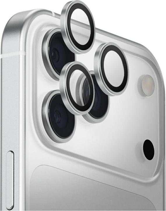 Actual product image Uniq Optix Aluminum Camera Lens Protector for iPhone 17 Pro / iPhone 17 Pro Max with Applicator Silv (1 pcs., Apple iPhone 17 Pro, Apple iPhone 17 Pro Max)