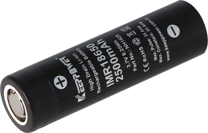 Produktbild Keeppower Akku IMR18650 Hochstromzelle (1 Stk., 18650, 2500 mAh)