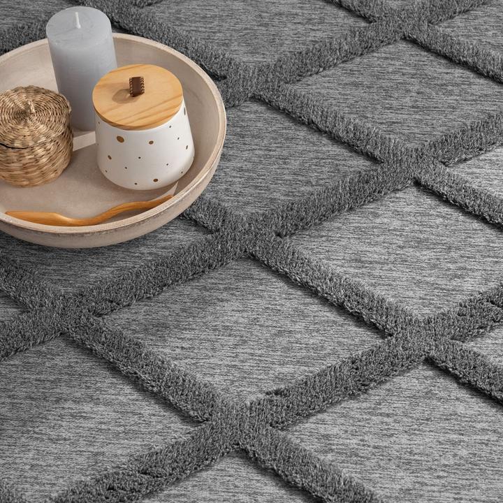 Produktbild TT Home Wohnzimmer Teppich Esszimmer Kurzflor Skandinavisch (280 x 200 cm)