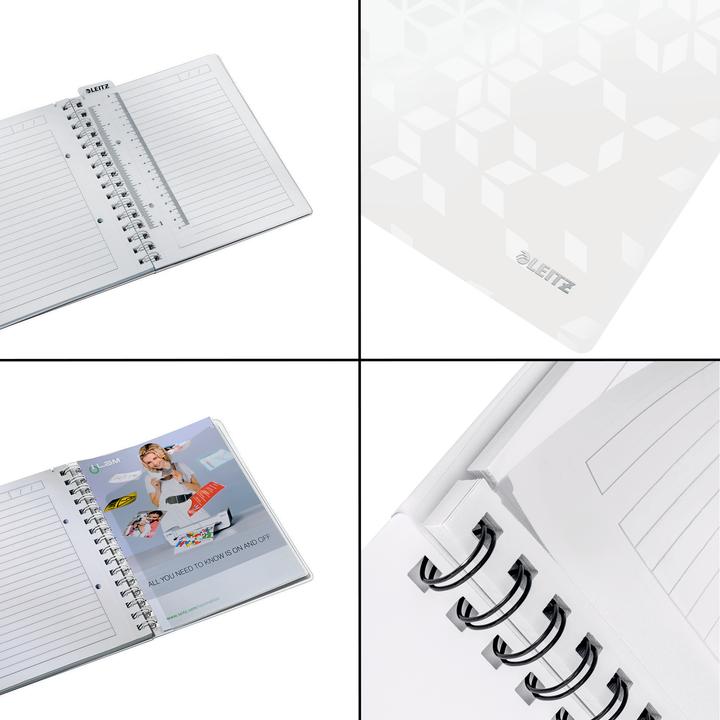 Actual product image Leitz WOW college notebook spiral bound with PP cover (A5, Lined, Hardcover)