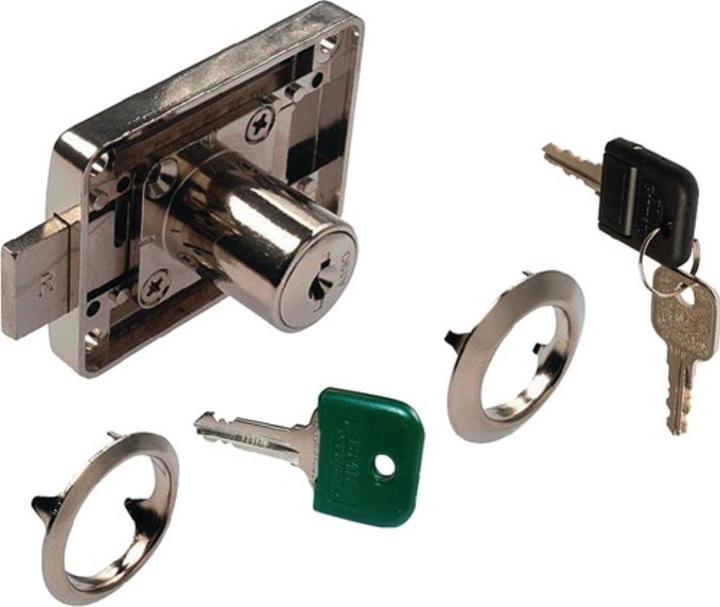 Actual product image WKS - P5000 Screw-on bolt lock FLEX WKS - P 5000 with cylinder core (Profile cylinder)