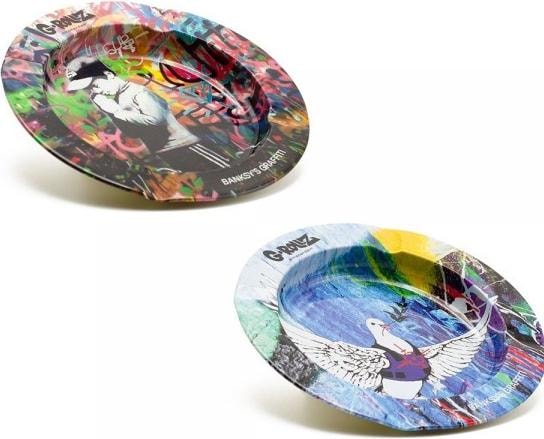 Produktbild G-Rollz 1 x Aschenbecher, BANKSY Color Assort., 13.5cm