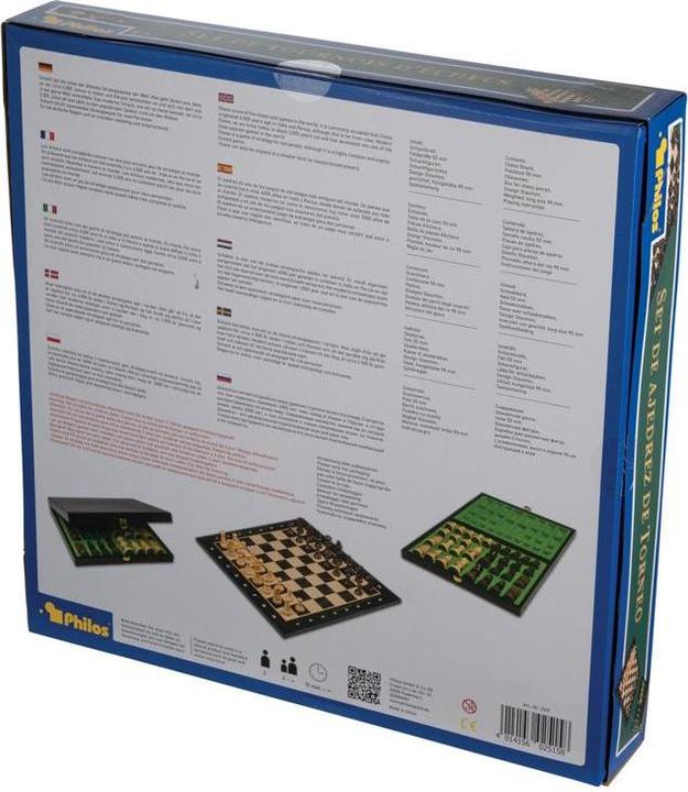 Produktbild Philos Schachset - schwarz, Turnier - Feld 50 mm