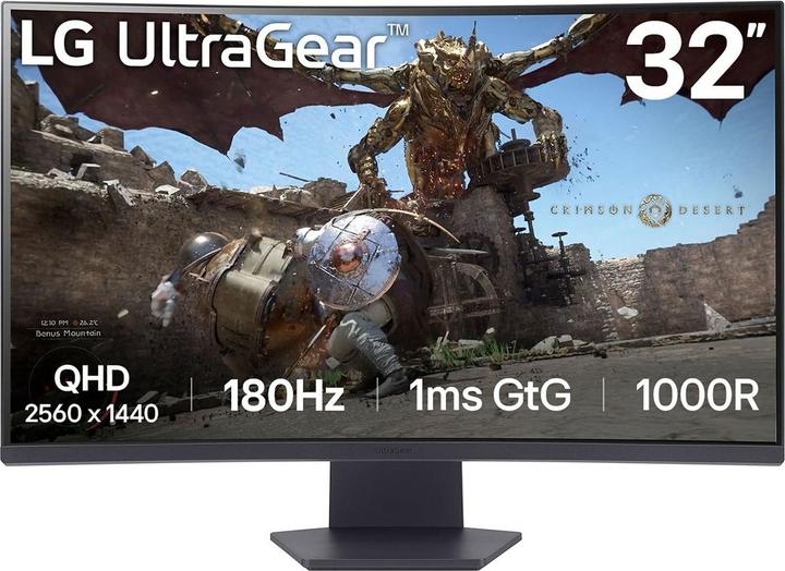 LG UltraGear 32GS60QC-B (2560 x 1440 pixels, 31.50")