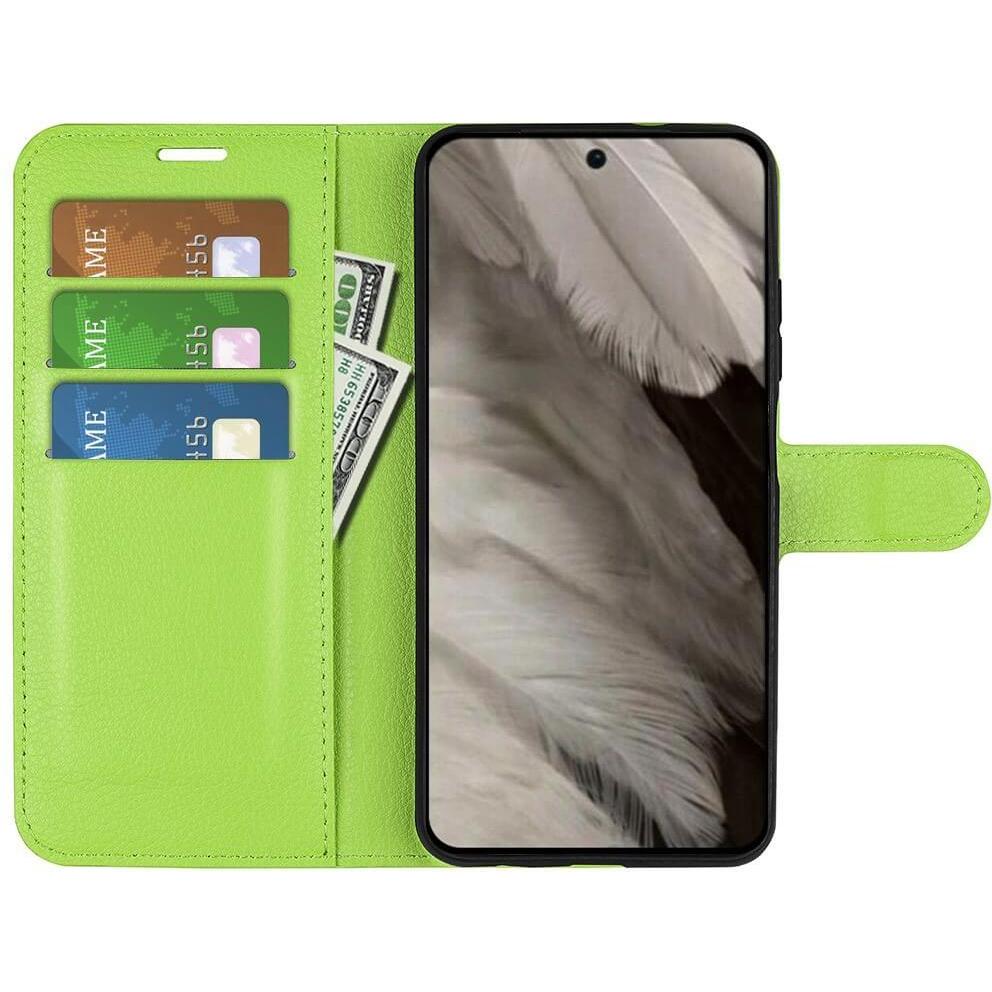 Thumbnail - Cover-Discount Google Pixel 8 Pro - Leder Etui Hülle grün (Google Pixel 8 Pro), Smartphone Hülle, Grün