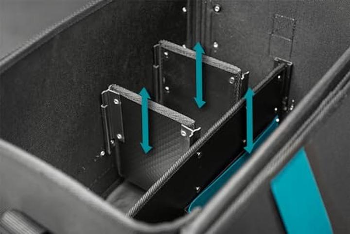 Actual product image Makita E-15394 Papildomai sutvirtintas įrankių krepšys su reguliuojamais skyriais. (20 pieces)