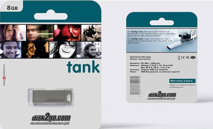 Image du produit Disk2go réservoir (8 Go, USB-A)