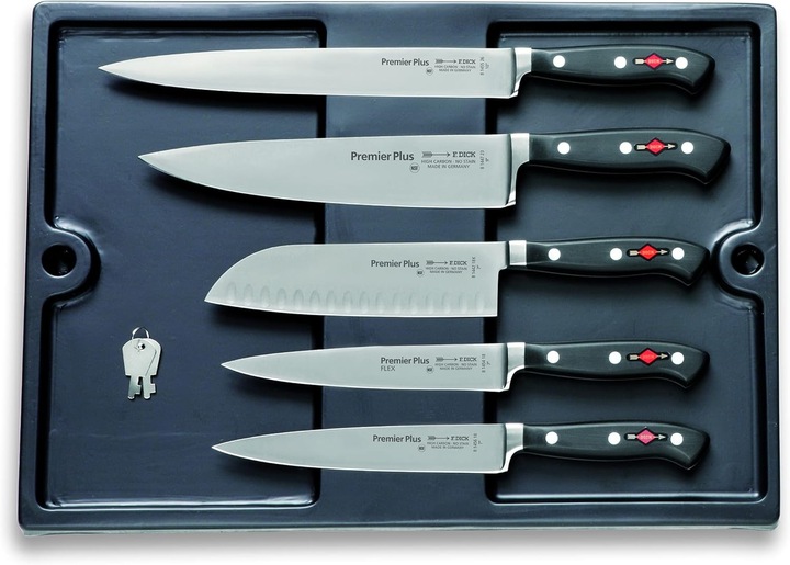 Actual product image F. Dick Kochkoffer Bristol - 12-teiliges Küchenmesser-Set inkl. Wetzstab (26 cm)