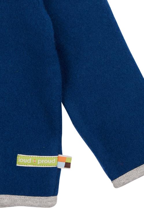 Produktbild loud + proud Jacke Wollfleece Ultramarin (86)