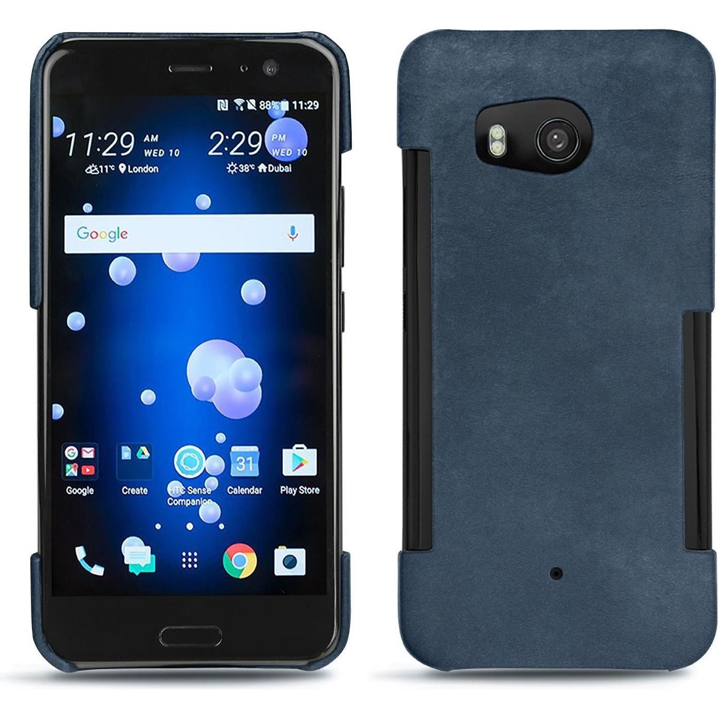 Noreve Lederschutzhülle (HTC U11), Smartphone Hülle, Blau