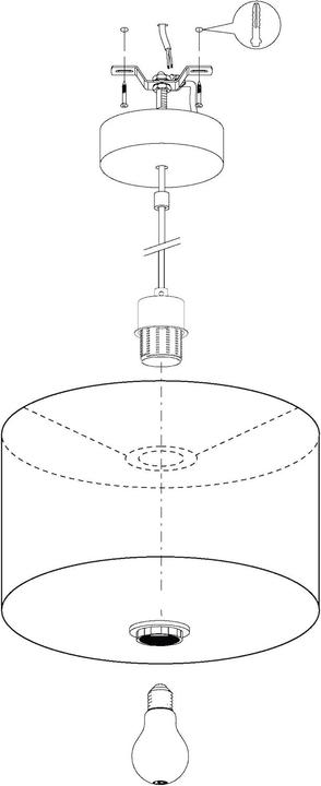 Image du produit EGLO Lampe à suspension MASERLO 1 1x E27, Noir (E27)
