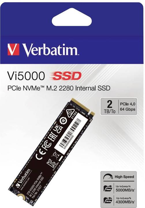 Produktbild Verbatim Vi5000 (2000 GB, M.2 2280)