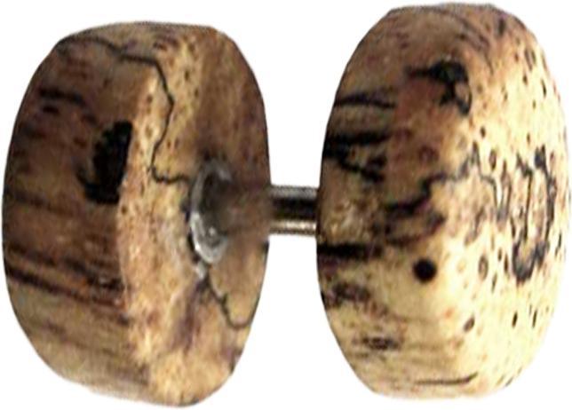Immagine prodotto Star Piercing Fake Plug aus Tamarind Holz (senza ottone, Organico)