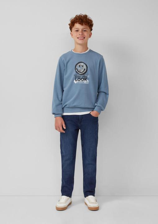 Image du produit s.Oliver Sweatshirt Sweatshirt aus Baumwollmix mit Smiley®-Print (170, 176)