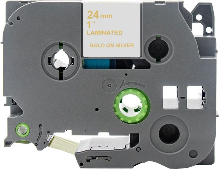 Produktbild Hermex Alternatives Etikettenband zu Brother TZe-MQ954 Beschriftungsband (2.40 cm, Gold, Silber)