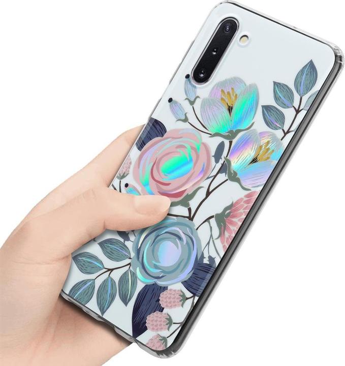 Actual product image Cadorabo IMD TPU Colorful Flowers & Leaves Cover (Samsung Galaxy Note 10)