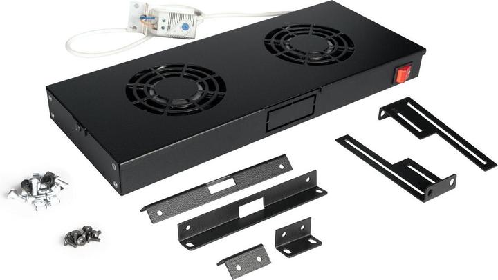 Image du produit Roline Unité de ventilation de toit 19 pouces 2 ventilateurs