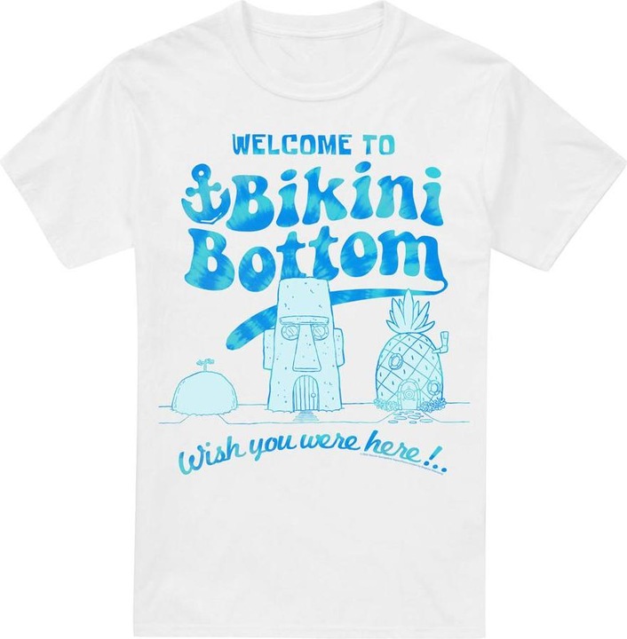 Actual product image Spongebob Squarepants Mens Bikini Bottom Welcome T-Shirt (3XL)