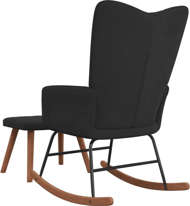 Actual product image vidaXL Schaukelstuhl mit Hocker