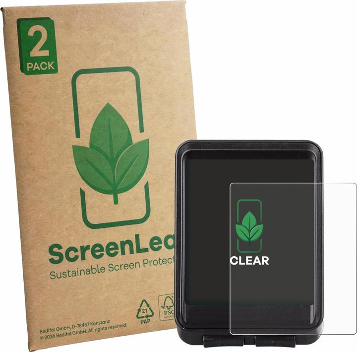 Produktbild ScreenLeaf Schutzfolie für OHFAMO IC321 nachhaltiger Displayschutz Display Schutz Folie Klar Transparent
