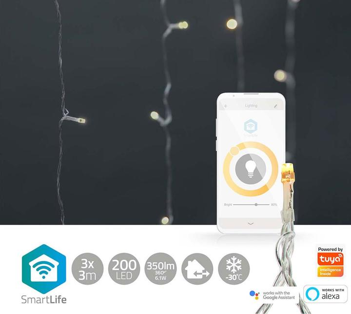 Produktbild Nedis SmartLife Dekorative LED Wi-Fi Android™ / IOS (0.20 m)