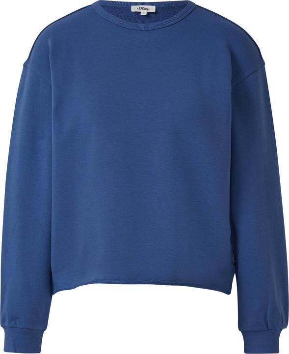 Produktbild s.Oliver Sweatshirt Sweatshirt im Relaxed Fit mit Rollsaum (44)