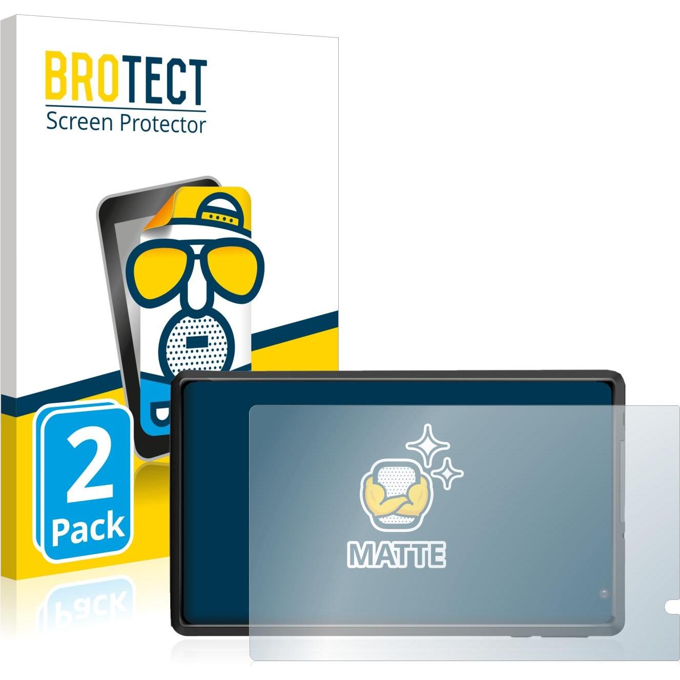 BROTECT Entspiegelungsfolie Displayschutz Displayschutzfolie Folie Matt (2 Stück, L8), Tablet Schutzfolie