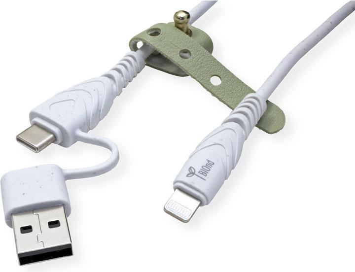 Produktbild BIOnd USB-C to Lightning&USB-A 3A 1.2M (1.20 m, USB 2.0)