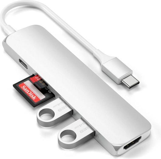 Image du produit Satechi USB-C Slim Multiport V2 (USB-C, 6 Ports)