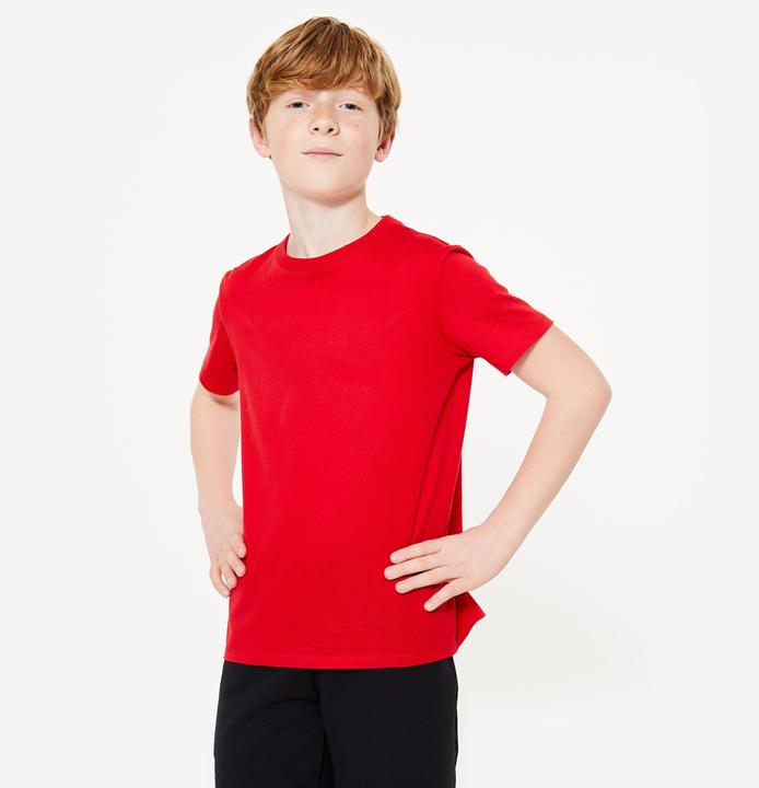 Produktbild Domyos Kurzarmshirt Baumwolle Rundhalsausschnitt (140)