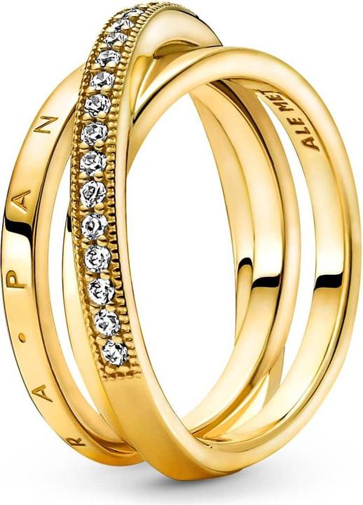 Produktbild Pandora Shine Logo Crossover Pavé Triple Band Ring (54)