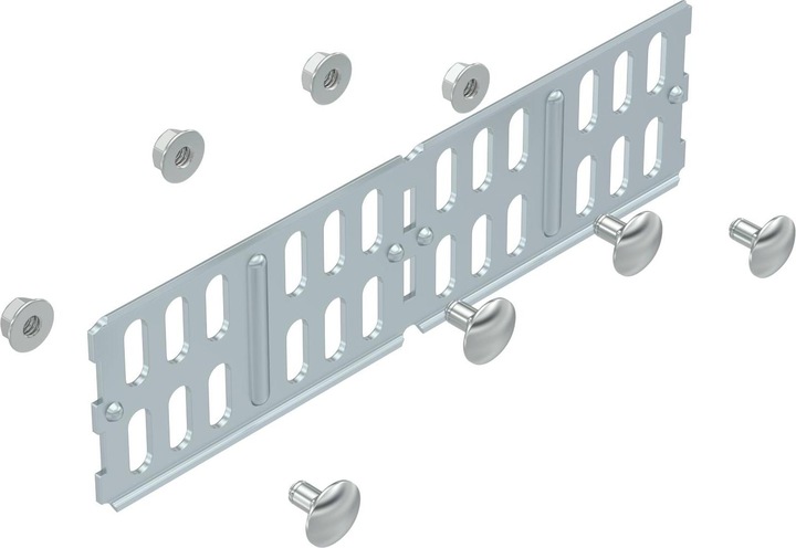 Produktbild OBO Bettermann RWVL 60 FS Längs-u.Winkelverbinder ** f.Kabelrinne horizontal 60x200 60671
