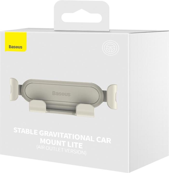 Actual product image Baseus Stable Gravitational Car Mount Lite (Air Outlet Version) creamy-white